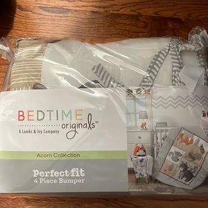 Lambs & Ivy 4-Piece Baby Crib Bumper Pads